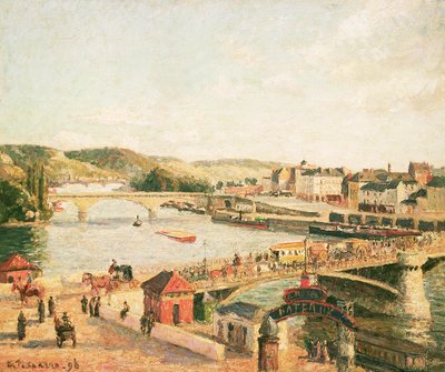 Sunshine at Rouen, 1896 by Camille Jacob Pissarro